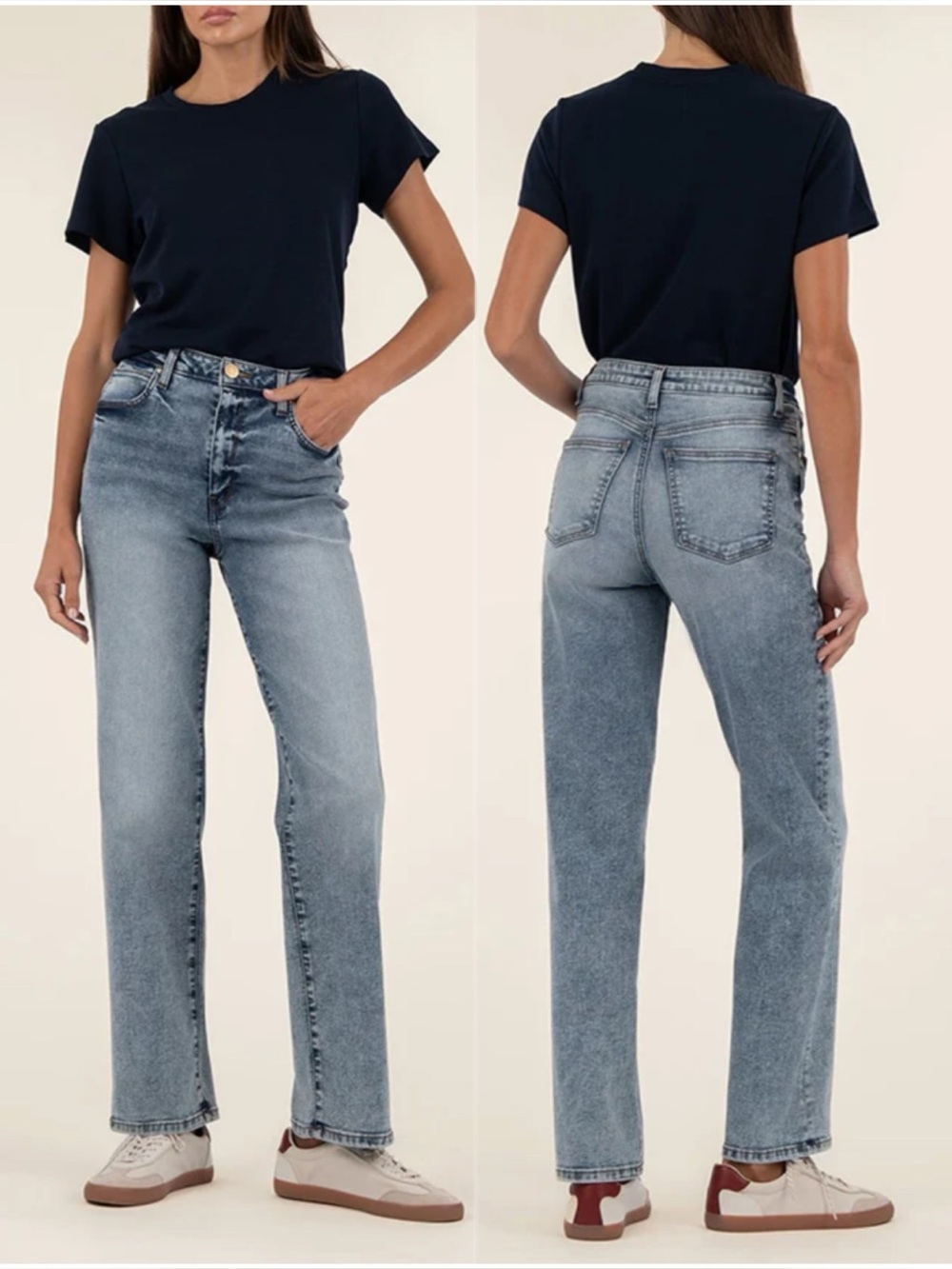 KUT FROM THE KLOTH Sienna High Rise Straight Leg Jean - Picture 3 of 13